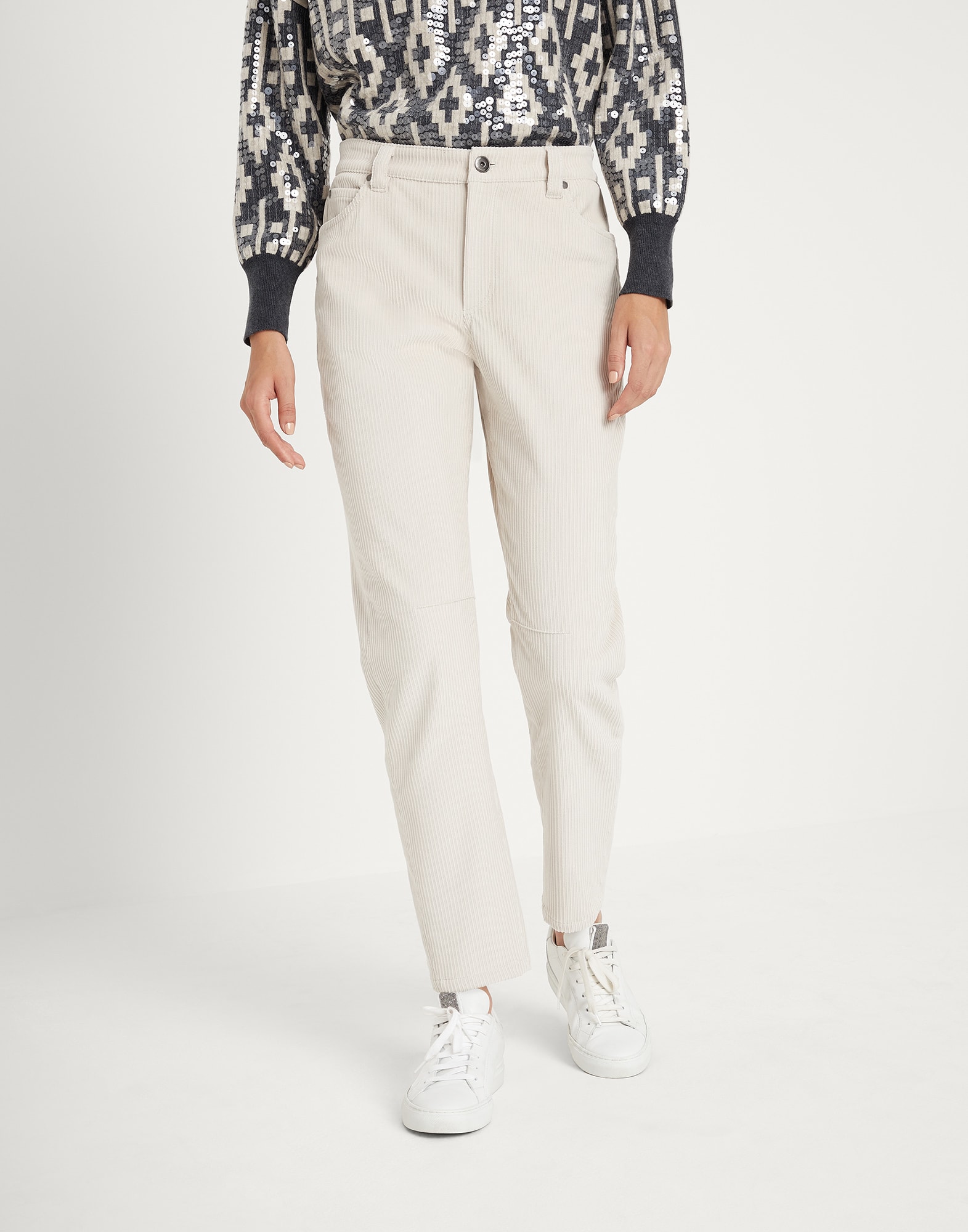 Cotton Rich Balloon Tapered Trousers | M&S Collection | M&S